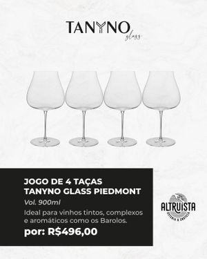 Jogo de 4 Taças Tanyno Linha Glass Piedmont Vol 900ml