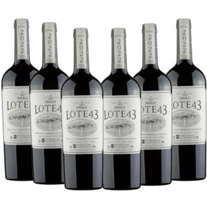 Kit 6 gfas Vinho Miolo Lote 43  Na caixa madeira Personalizada 