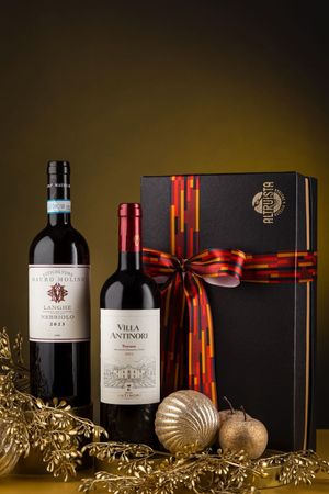 Kit 2  Gfas -Vinhos Tintos Italianos Diversos  (na caixa Kraft)
