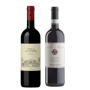 Kit 2  Gfas -Vinhos Tintos Italianos Diversos  (na caixa Kraft)