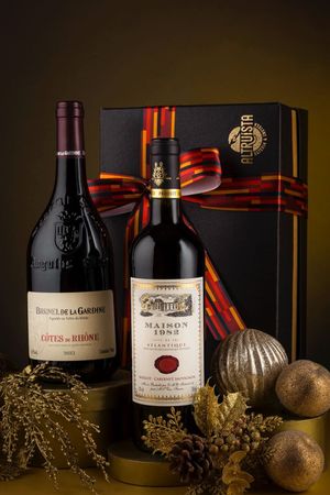 Kit 2  Gfas  - Vinhos da França  (na caixa Kraft)
