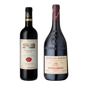 Kit 2  Gfas  - Vinhos da França  (na caixa Kraft)