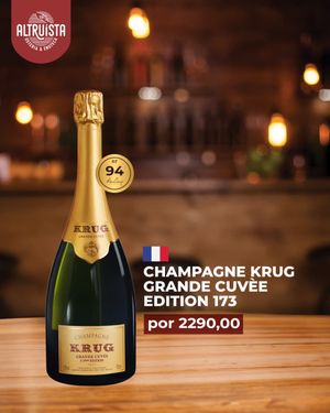 Champagne Krug Grand Cuvée com estojo