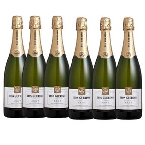 Kit 6  garrafas  Don Guerino Espumante Brut Chardonnay