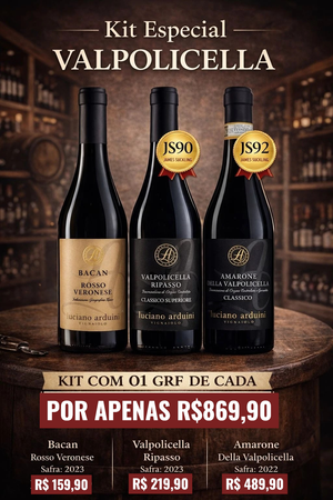   Kit Coleção Com 3  Gfas de Vinhos  Luciano Arduini  