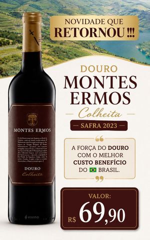 kit 6 gfas Montes Ermos Colheita Tinto