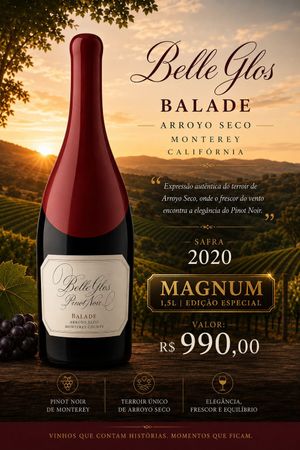 Belle Glos Balade Pinot Noir MAGNUM - 1,5 LITROS