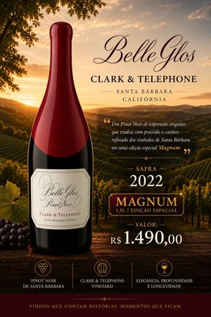 BELLE GLOS CLARK & TELEPHONE PINOT NOIR  MAGNUM - 1,5 LITROS