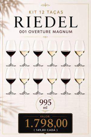 Kit 12 Taças Magnum  Riedel 001