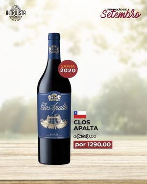 VINHO CLOS APALTA  750ML  SAFRA 2020