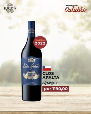 VINHO CLOS APALTA  750ML  SAFRA 2022