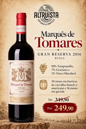 Kit 4 Gfas  Diverssas Marqués de Tomares – Uma experiência completa de Rioja