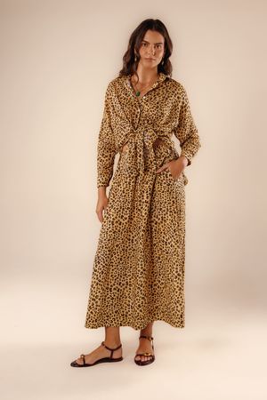 Camisa Nina estampa leopardo animal print 