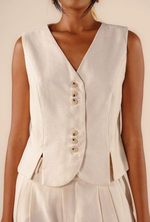 Colete Nora off white