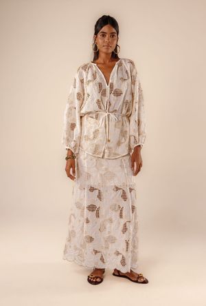 Saia cropped Chica richelieu origem