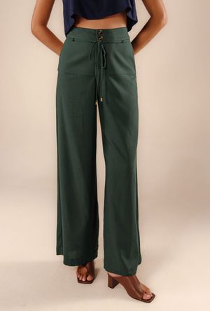Calça longa Lua verde floresta 