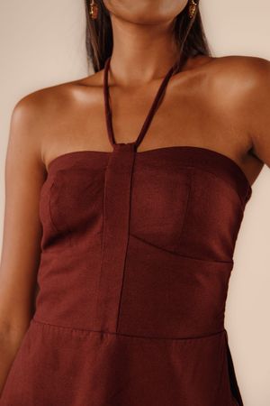 Blusa Anair jaboticaba