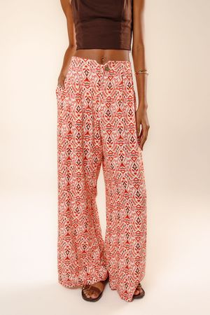 Calça longa Drica estampa ritmo