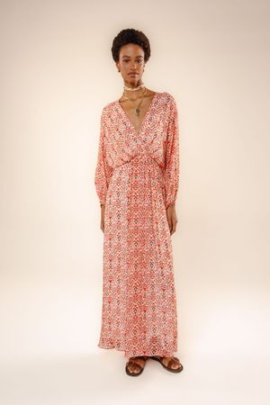 Vestido cropped Amani estampa ritmo