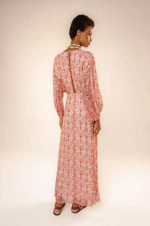 Vestido cropped Amani estampa ritmo