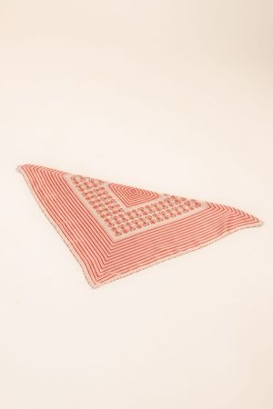 Lenço acetinado estampa ritmo