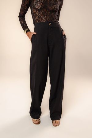 Calça longa Rosa preto