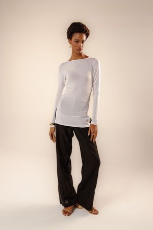 Blusa malha Heloísa off white
