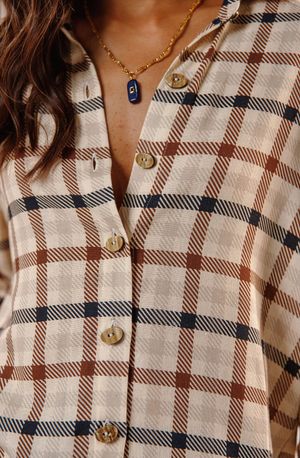 Camisa Verena estampa xadrez