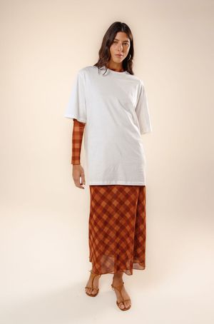 Maxi t-shirt Lola off white