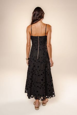 Vestido Vivi richelieu afeto preto