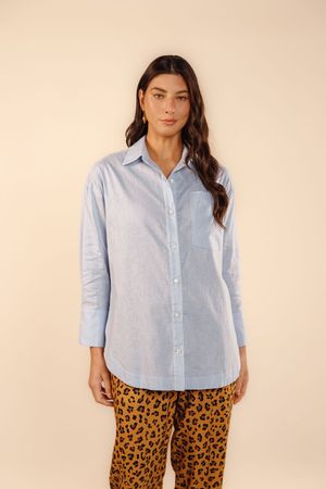 Camisa Althea azul reluz