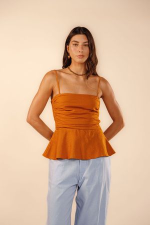 Blusa Aila marrom poente