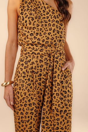 Macacão Raika estampa natura animal print