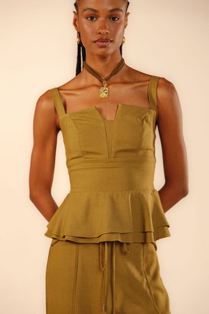 Blusa Céu verde âmbar