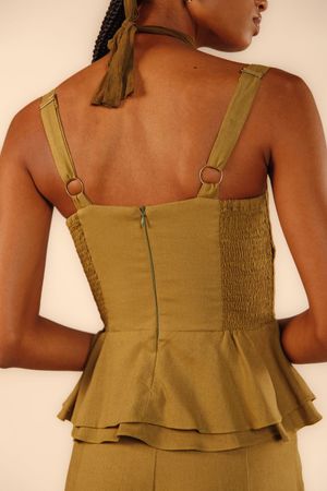 Blusa Céu verde âmbar