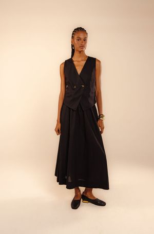 Blusa colete Day preto acaso