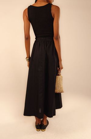 Saia cropped Mariah preto acaso