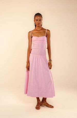 Vestido Lena rosa boreal