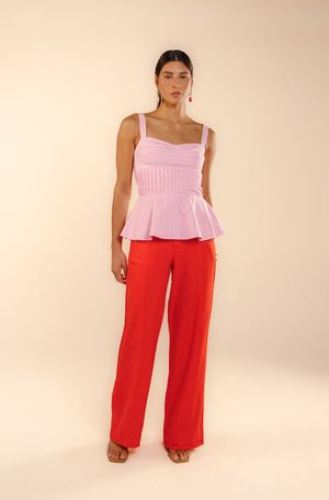 Blusa Loreta rosa boreal