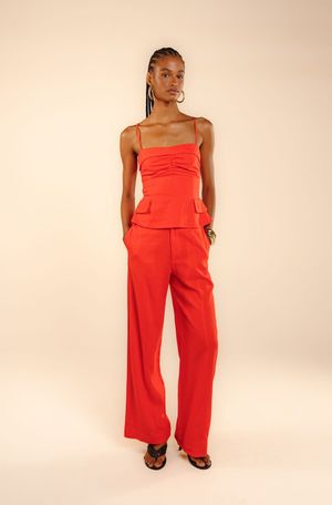 Blusa Marcele laranja  arrebol