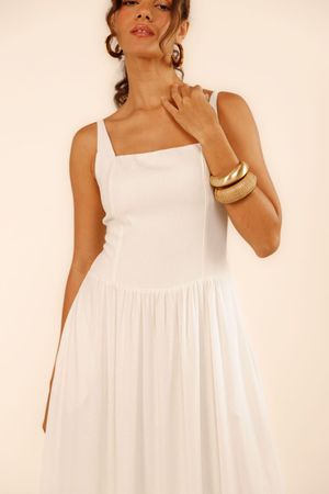 Vestido Cropped Cecília off white