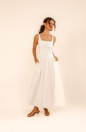 Vestido Cropped Cecília off white