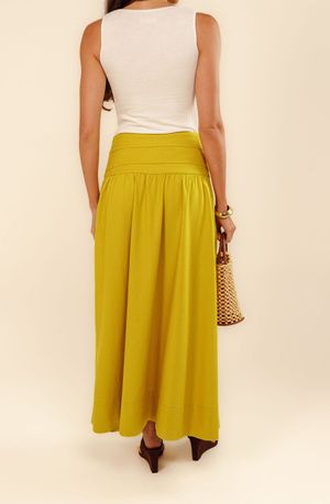 Saia cropped Clarisse verde vereda
