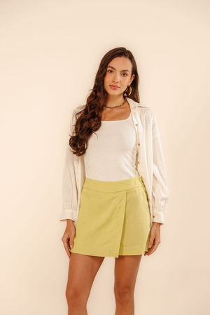 Short saia Samia brisa verde