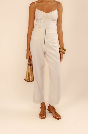 Calça cropped Patrícia off white