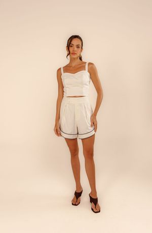 Cropped Belina off white