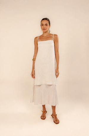 Vestido cropped Inanna off white