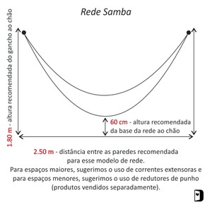 Foto do produto Rede de Descanso - Samba Terracota