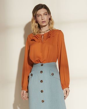 Blusa Gola com Babados