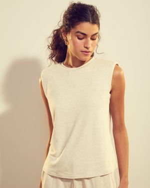 Blusa de Malha com Ombreira